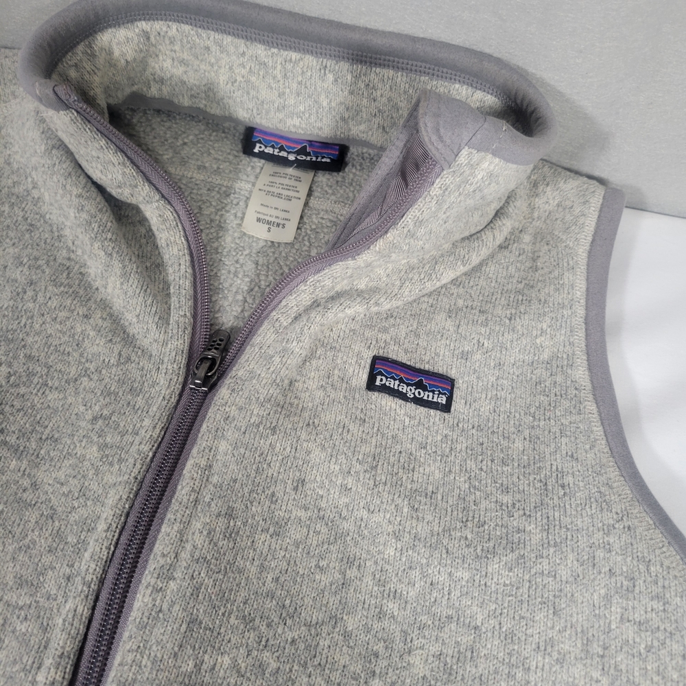 Patagonia Women's Heather Gray Better Sweater Fleece Vest - Picture 3 of 6